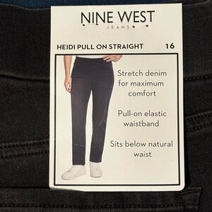 Nine West Black Stretch Denim Jeans